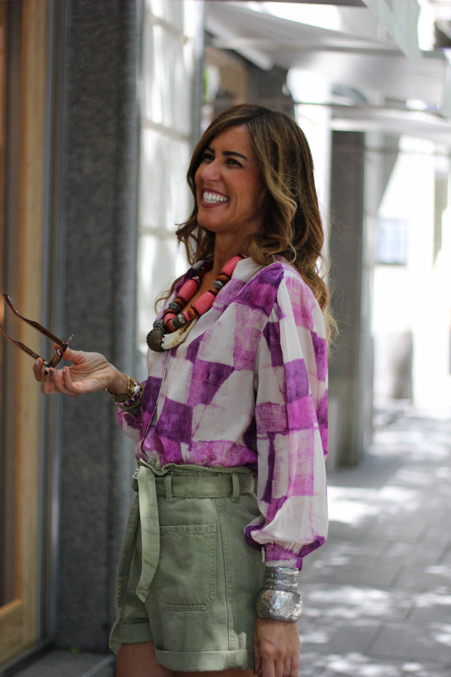 CAMISA LILA