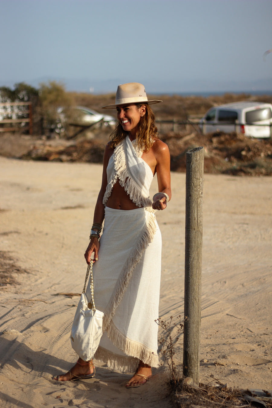 Conjunto top y falda